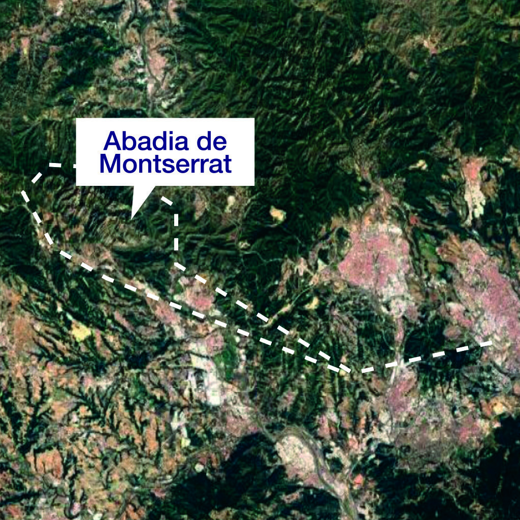 Montserrat pano-Ruta